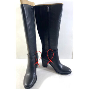 Naturalizer Black Leather Kalina Tall Boots Size 7M NWB